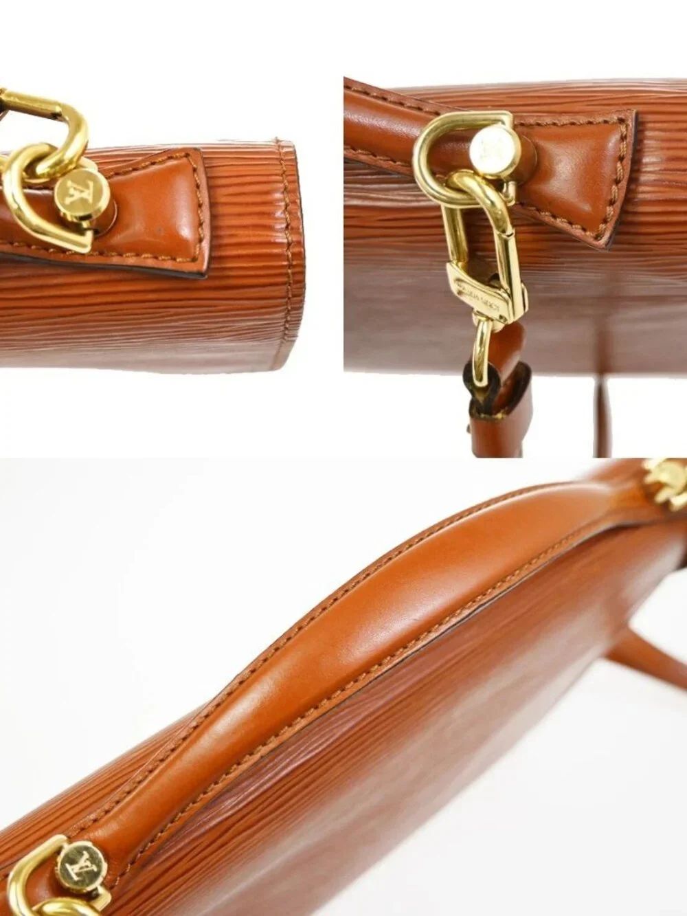 LOUIS VUITTON Monceau 2Way Shoulder Hand Bag Epi Leather Brown M52123 81YH920 - Picture 8 of 16